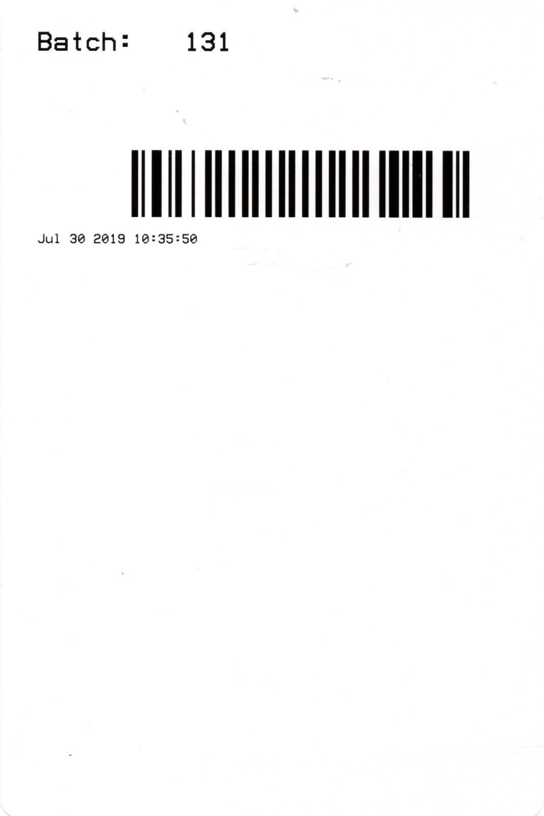 Linenmaster assembly label examples