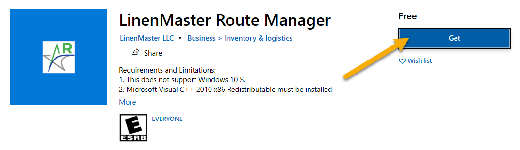 Installing LinenMaster Applications - Microsoft Store