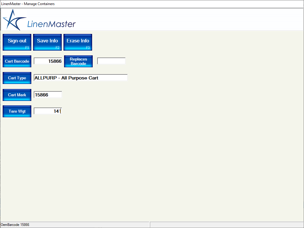 Manage containers application